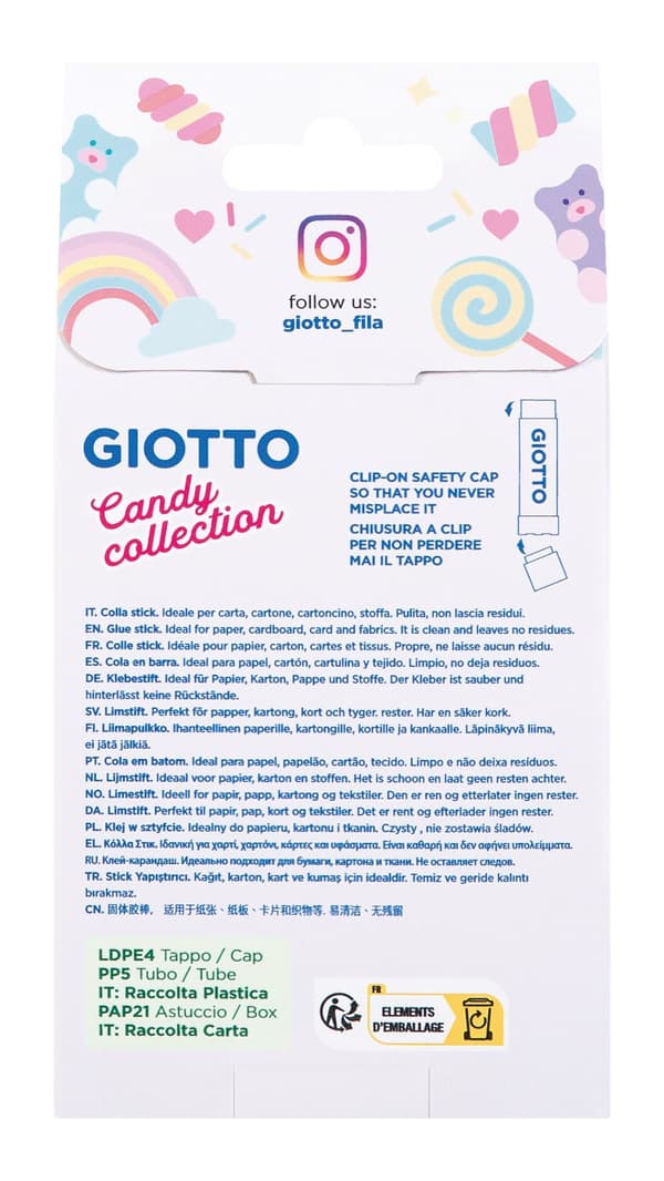 Limstift Candy Collection 20g 2-pack Giotto
