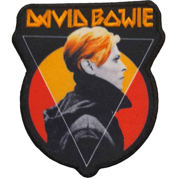 David Bowie Triangle Patch Black/Yellow/Red One Size