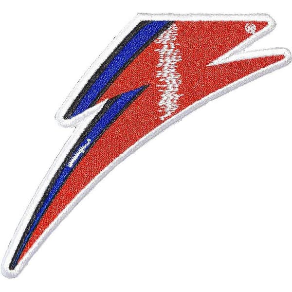David Bowie Woven Flash Patch Red/Blue/White One Size