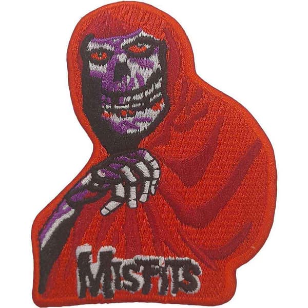 Misfits Red Cape Fiend vävd patch Red One Size
