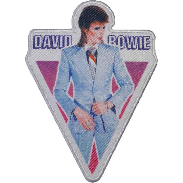David Bowie Blå kostym tryckt lapp Blue/Red/White One Size
