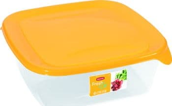 Curver SETT MED FRESH&GO BEHOLDERE 3X0,8L GUL/TRANSPARENT 182218