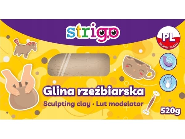 Strigo STRIGO naturlig skulpturleire, 520g