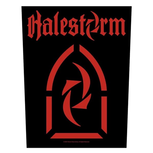 Halestorm Logo Patch Black/Red One Size