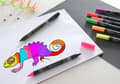 Miniatyrbillede 4 af 4: Tuschpenna med dubbelspets Neon 10-pack Faber Castell