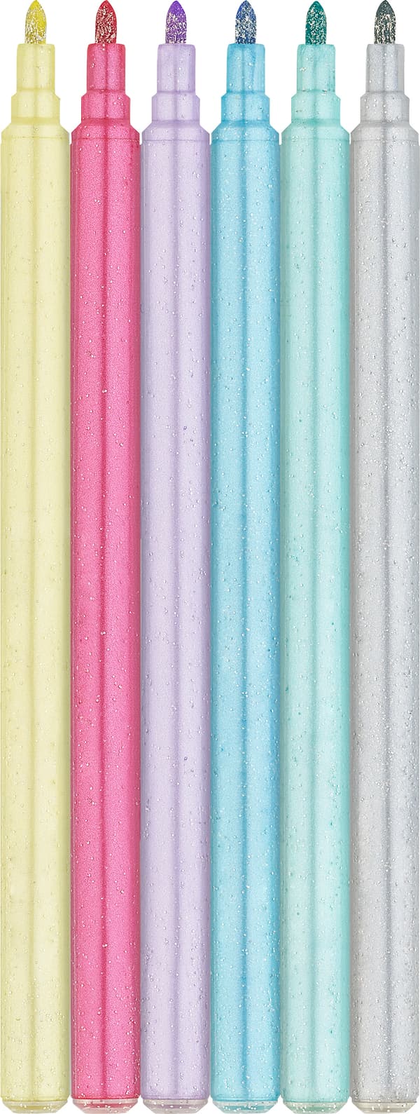 Tuschpenna Castle Unicorn 18+6 st glitterpennor Faber Castell