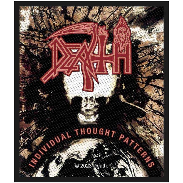 Death Individual Thought Patterns Woven Standard Patch Black/Red One Size