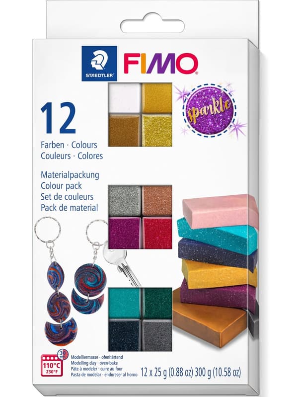 FIMO Effect Set Leire Sparkle 12x25g Staedtler