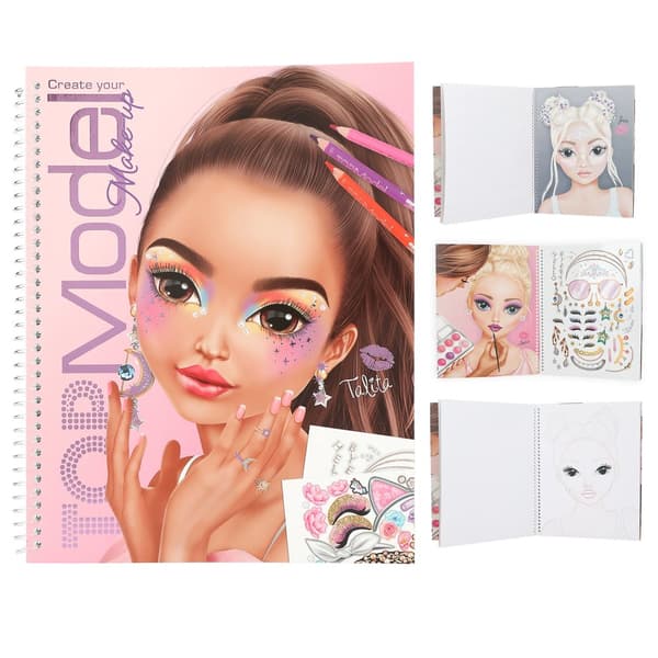 Målarbok Make-up Designbok TOPModel