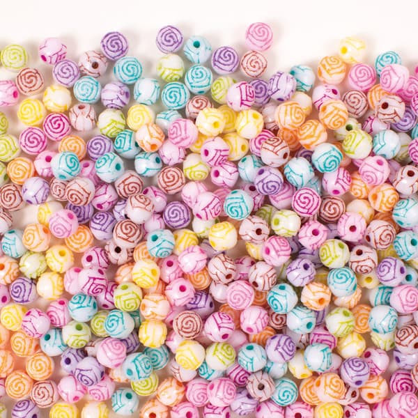 Pärlor Rosor 8 mm 400-pack Playbox