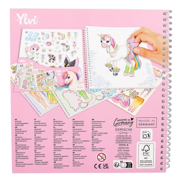 Ylvi Dress Me Up Stickersbok Rainbow
