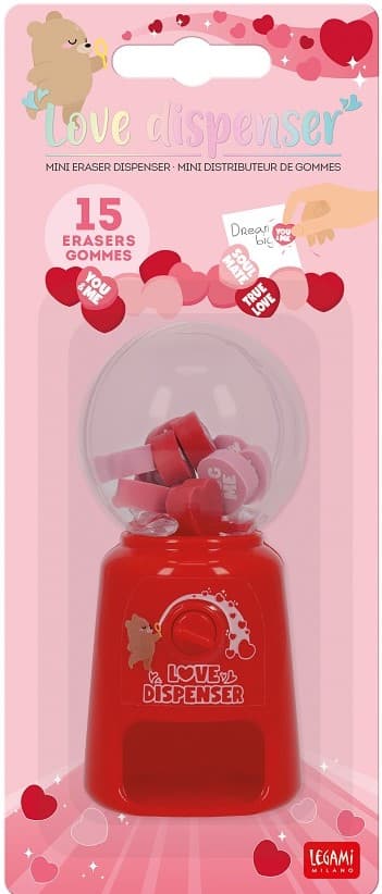 Automat för Suddgummi Mini Love Legami