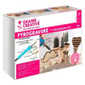 Miniatyrbild 1 av 3: Pyrography discovery kit - Graine Créative - 7 tips + tillbehör
