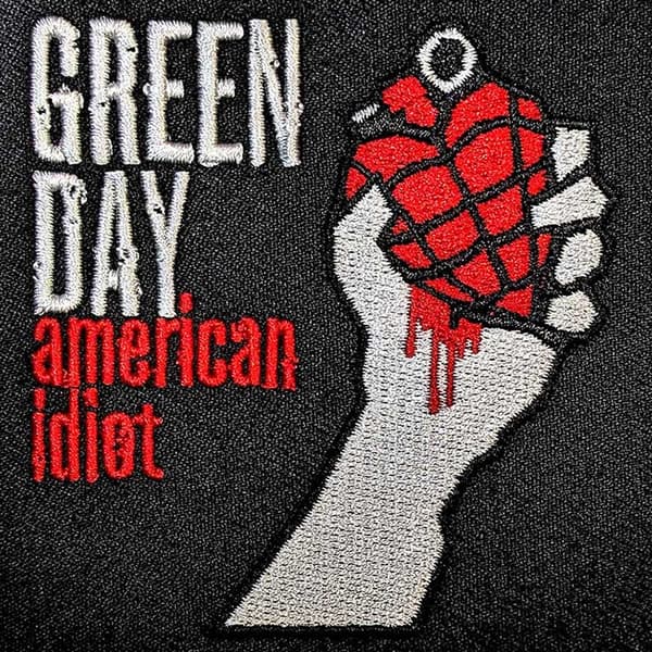 Green Day American Idiot Woven Iron On Patch