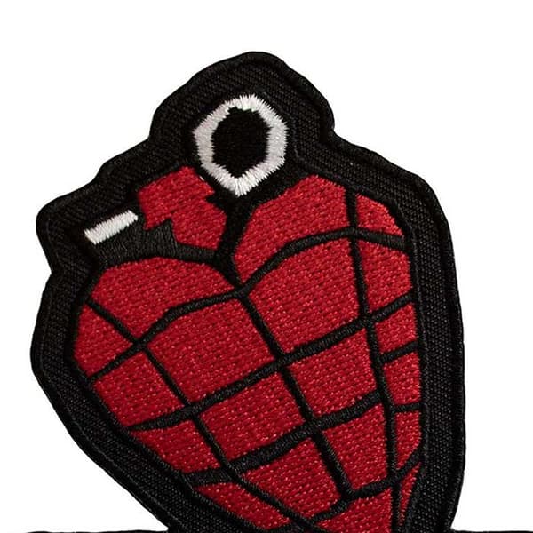 Green Day Logo Woven Grenade Iron On Patch