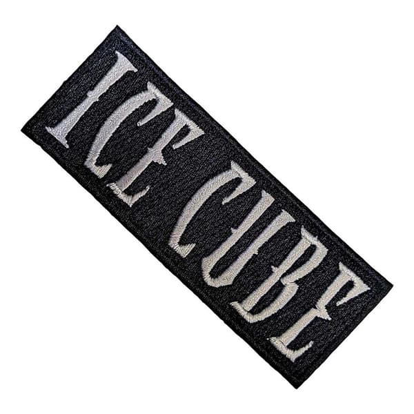 Ice Cube Vävd logotyp som stryks på