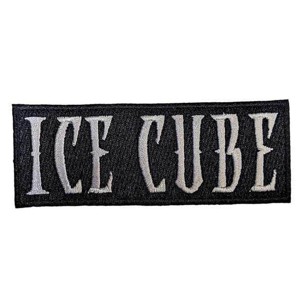 Ice Cube Vävd logotyp som stryks på Black/Grey One Size