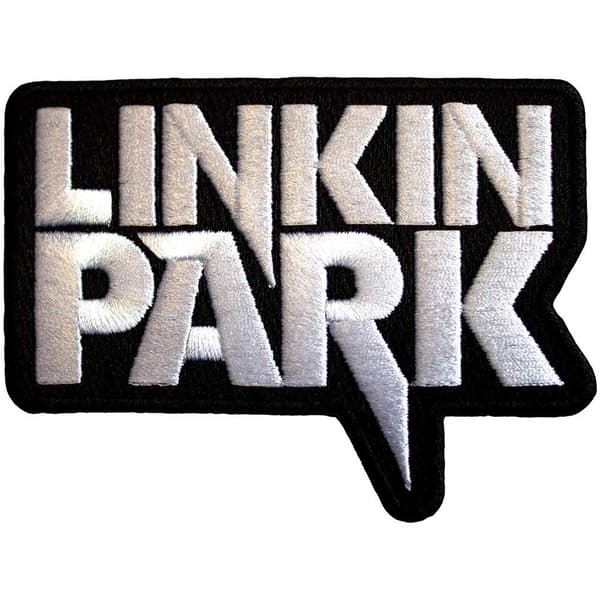 Linkin Park Vävd logotyp som stryks på Black/White One Size