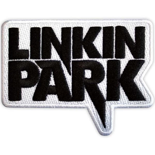 Linkin Park Woven Logo Iron On Patch Black/White One Size