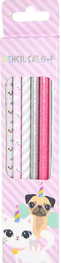 Blyertspennor Katter 6-pack