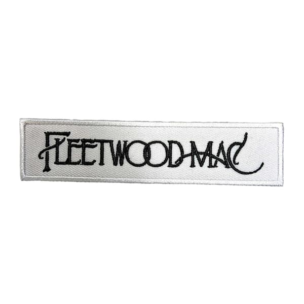 Fleetwood Mac Vävd text logotyp påstrykningsbar lapp