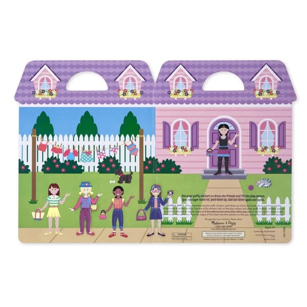Melissa & Doug Uudelleenkäytettäviä Puffy Tarrat Playset Dress-Up