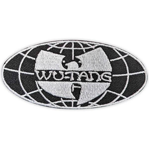 Wu-Tang Clan Worldwide Woven Iron On Patch Black/White One Size