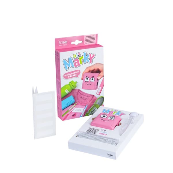 Stämpel Namnmärkning Rosa Marky DIY COLOP