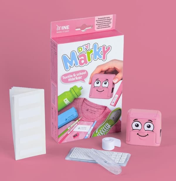 Stämpel Namnmärkning Rosa Marky DIY COLOP