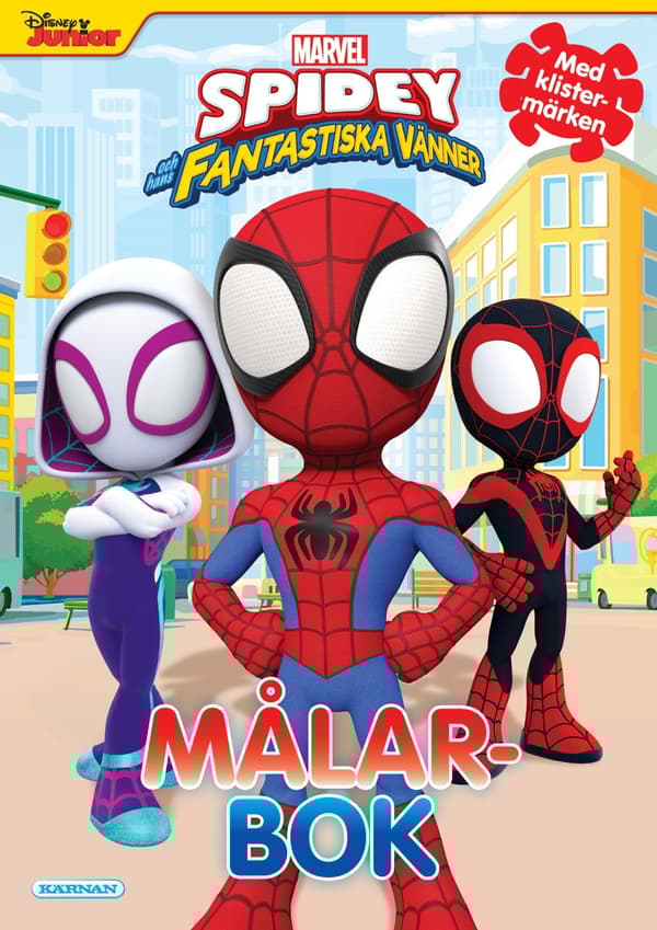 Målarbok Spidey med klistermärken Kärnan