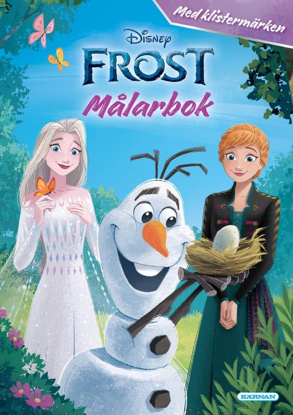 Målarbok Frost med klistermärken Kärnan