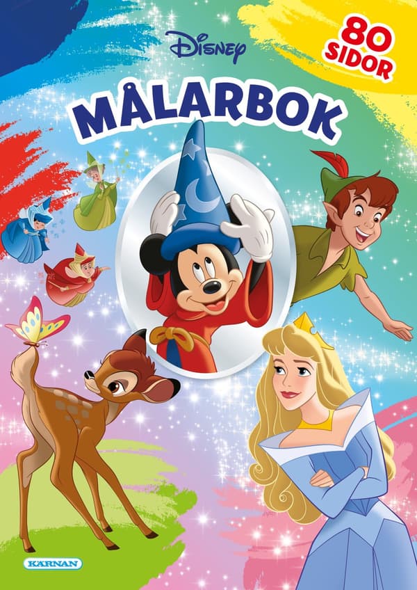 Målarbok Disney klassiker med klistermärken Kärnan