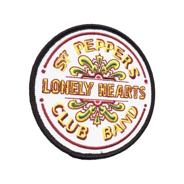 The Beatles Sgt Pepper Drum Woven Iron On Patch