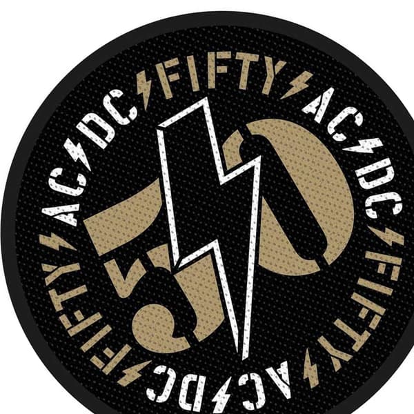 AC/DC Fifty Sew-On Woven Patch
