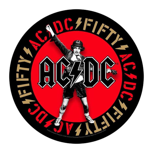 AC/DC Angus Emblem Påsydd Vävd Patch