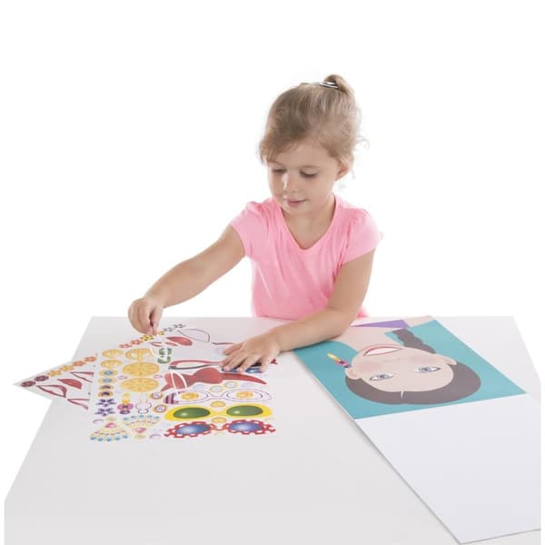 Melissa & Doug Gjenbrukbar klistremerkeblokk Make-a-Face