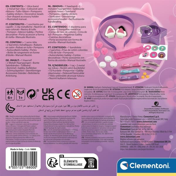 Clementoni Gaby's dukkehus-hårtilbehør