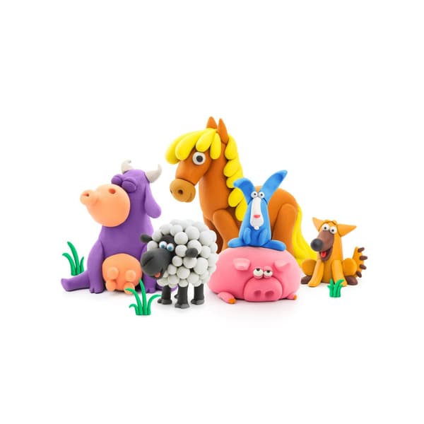 Modellera Bondgårdsdjur 15-pack lufttorkande Hey Clay