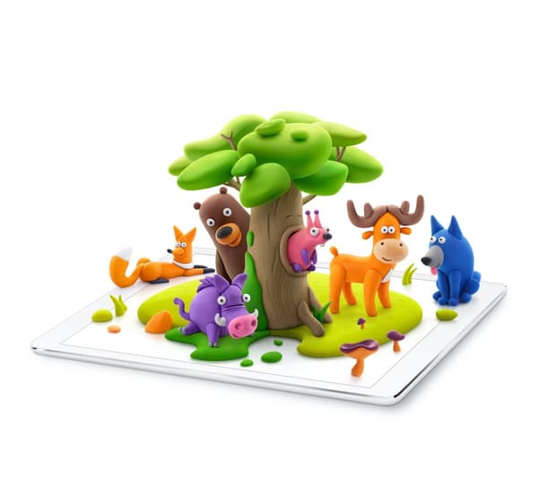Modellera Skogens Djur 15-pack lufttorkande Hey Clay