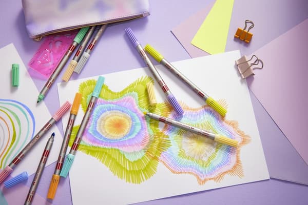 Tuschpenna med dubbelspets Pastell 10-pack Faber Castell