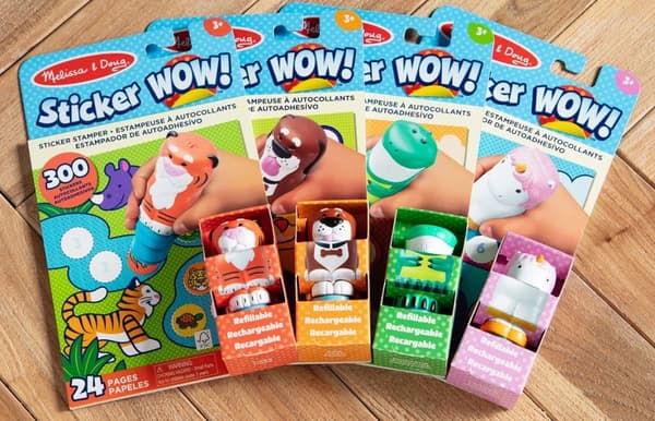 Sticker Wow! Dinosaur klistremerkestempel og aktivitetsbok Melissa & Doug