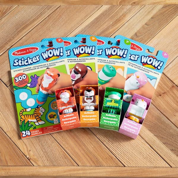 Sticker Wow! Tiger klistremerkestempel og aktivitetsbok Melissa & Doug