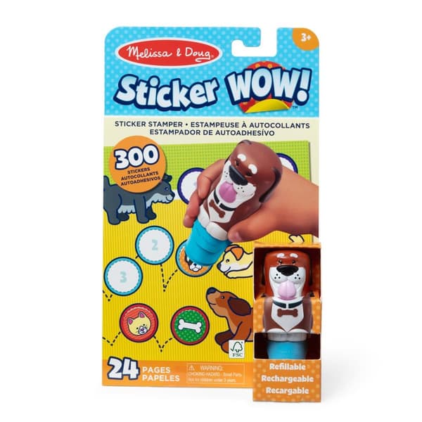 Sticker Wow! Hund klistremerkestempel og aktivitetsbok Melissa & Doug