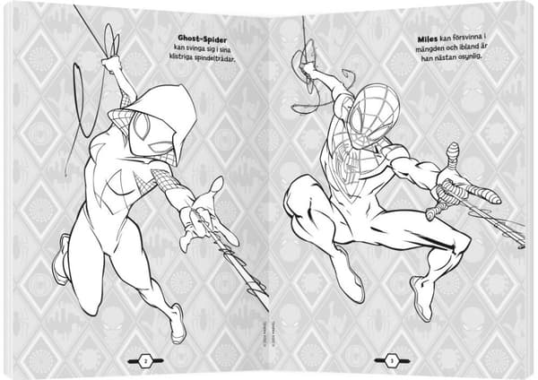 Marvel - målarbok med klistermärken