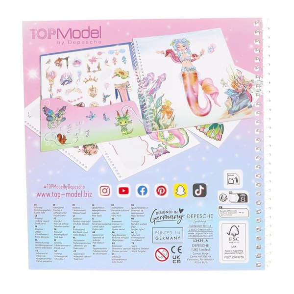 TOPModel Dress Me Up Fantasy Stickersbok