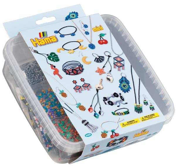HAMA Beads Hama - Minipärlor - Pärlor och stifttavlor i ask (5403)
