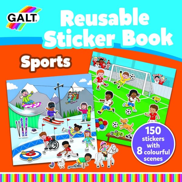 Galt Gjenbrukbar klistremerkebok - Sport (31000151)
