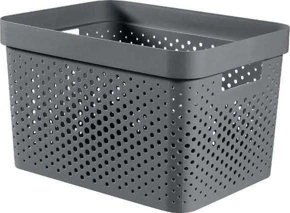 Curver Basket for Garderobe Organization Container Grå Infinity 17l CURVER
