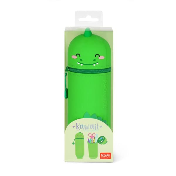 Pennfodral Dino Av Silikon Med Dragkedja 18,5 cm Kawaii