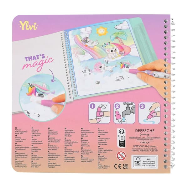 Ylvi Unicorn Aqua Magic Vattenmålarbok
